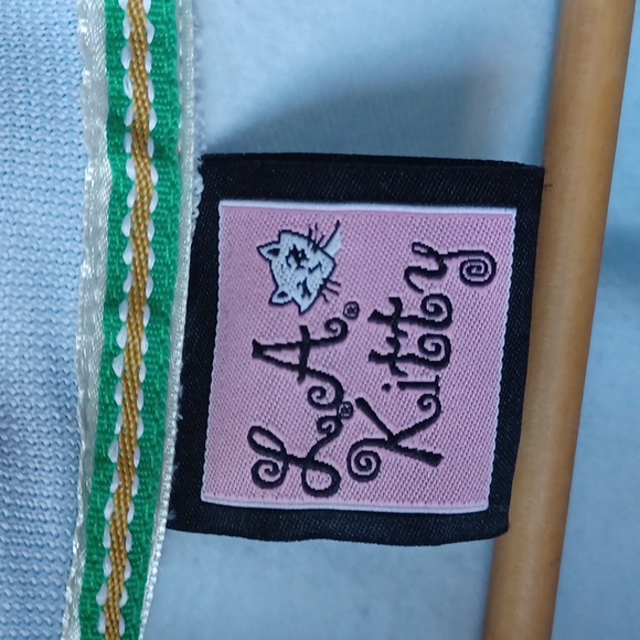 NWT Brazil Flag Warm Up Jacket Baby Blue Juniors Size XL LA Kitty - Picture 4 of 15